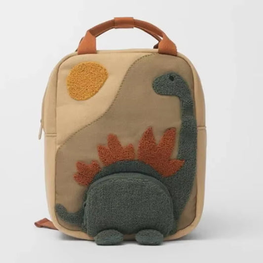 Mochila Infantil de Dinossauro Bordada