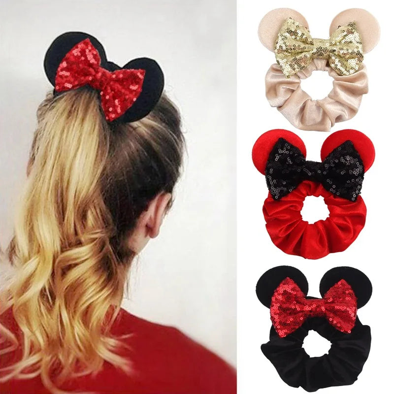 Elastic Disney Mickey Christmas Hair 