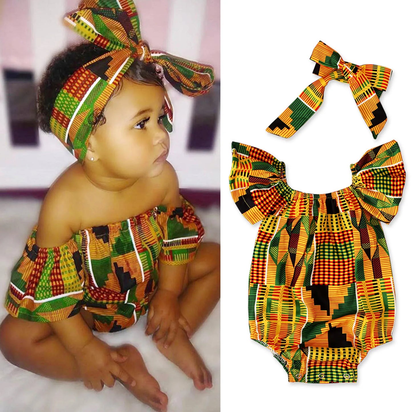 African print jumpsuit 