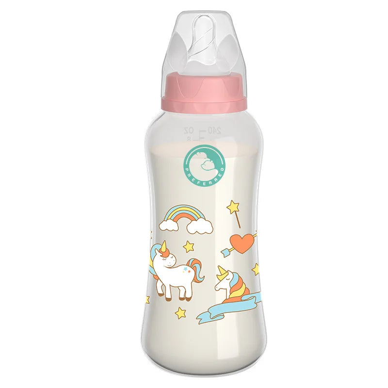 150/240ML Baby PP Bottle with Gravity Ball Newborn Baby Bottle with Handle Milk Bottle Baby Bottles Newborn Feeding Supplies 