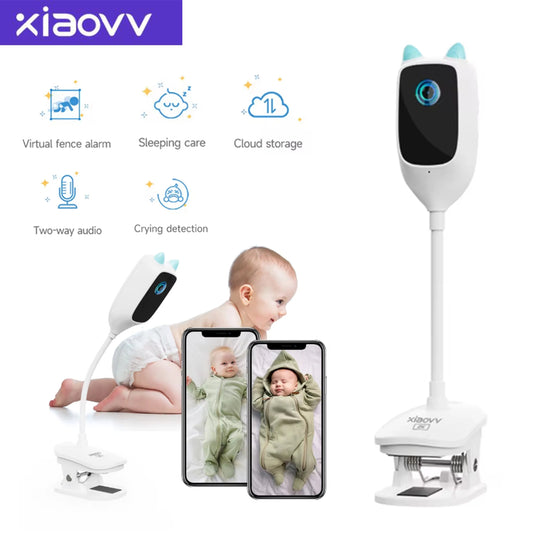 Xiaovav 3MP Monitor de bebê Detecção de choro