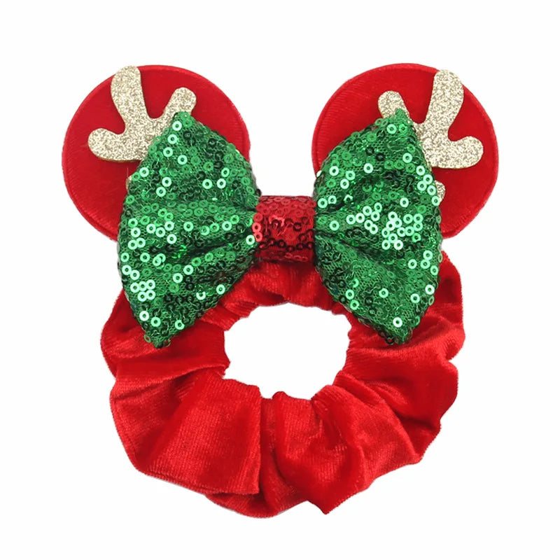 Elastic Disney Mickey Christmas Hair 